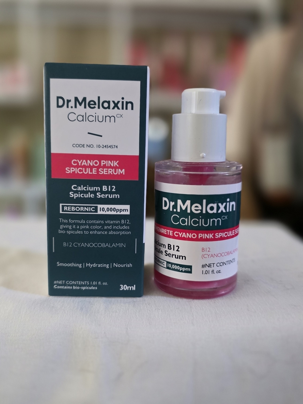 Calcium CX Cyano Pink Spicule Serum - Hydrating Vitamin B12 Serum (Pink)